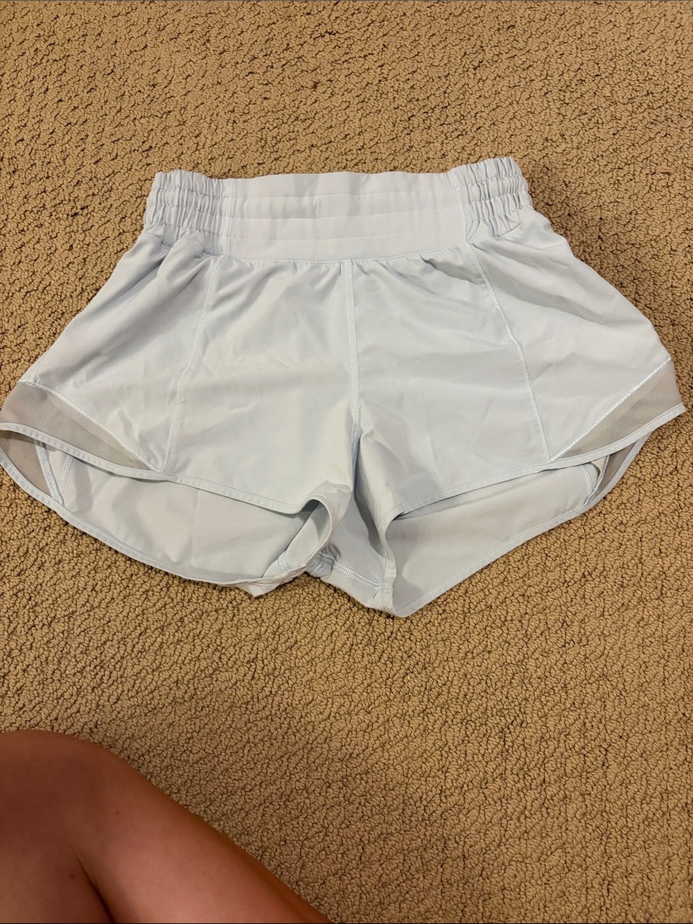 lululemon athletica Light Blue Athletic Running Shorts